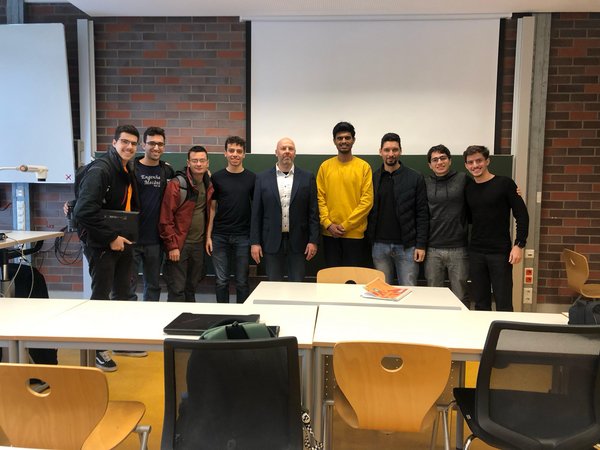 Professor Sinko with his students 