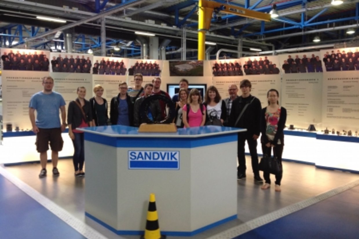 Gruppenbild Exkursion Sandvik