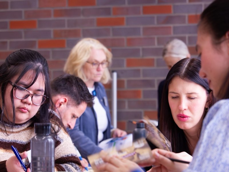 Teilnehmer im Workshop