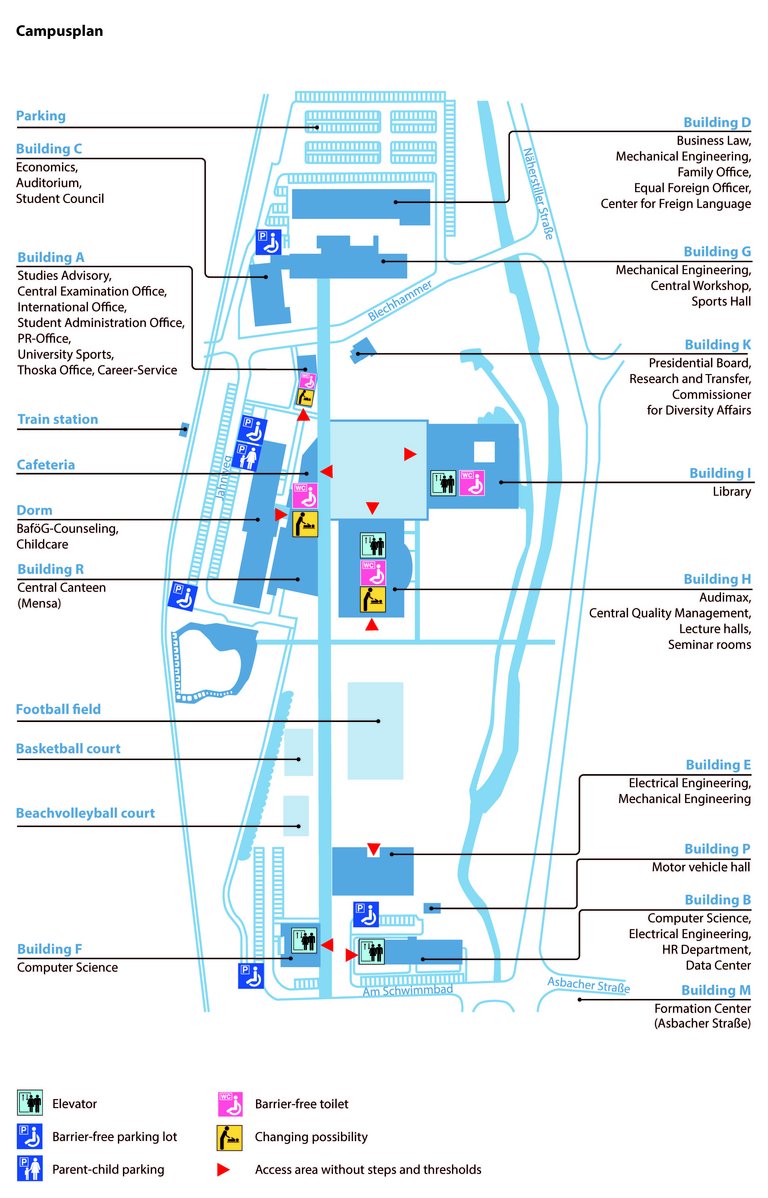 Map of the campus