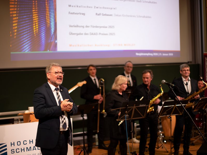 Begrüßung durch den Präsidenten