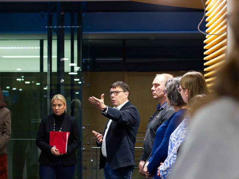 Bürgermeister Kaminski spricht ein Grußwort 