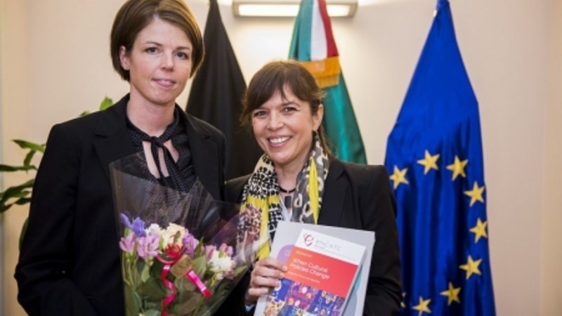 Dr. Annika Hampel erhaelt den ENCATC Research Award 2015