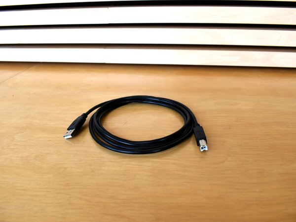 Foto: Kabel: USB-A-Stecker / USB-B-Stecker;