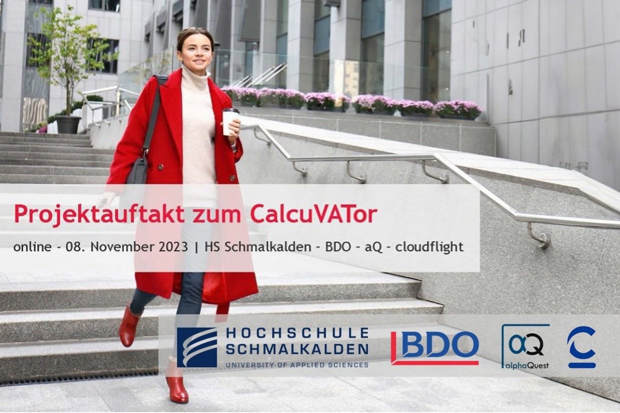 Junge Frau läuft Treppe runter