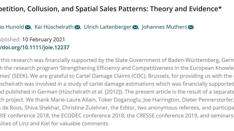 Das Bild stellt den Abstract des Beitrags auf der Journal-Website dar.