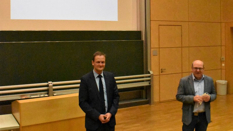 Prof. Andreas Dietzel (l.) und Prof. Thomas Seul