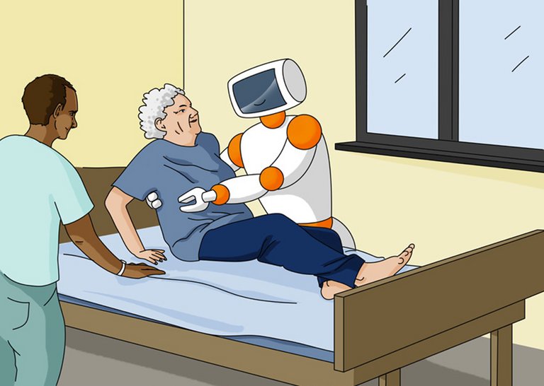 Research Laboratory Care Robotic-Comic