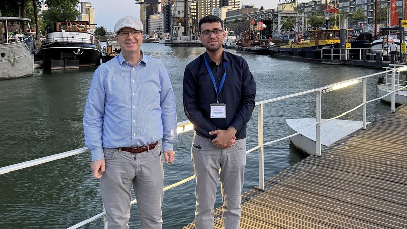 Prof. Dr. Sebastian Ullrich und Borhan Rastighalati in Rotterdam auf der International Conference on Research in Advertising