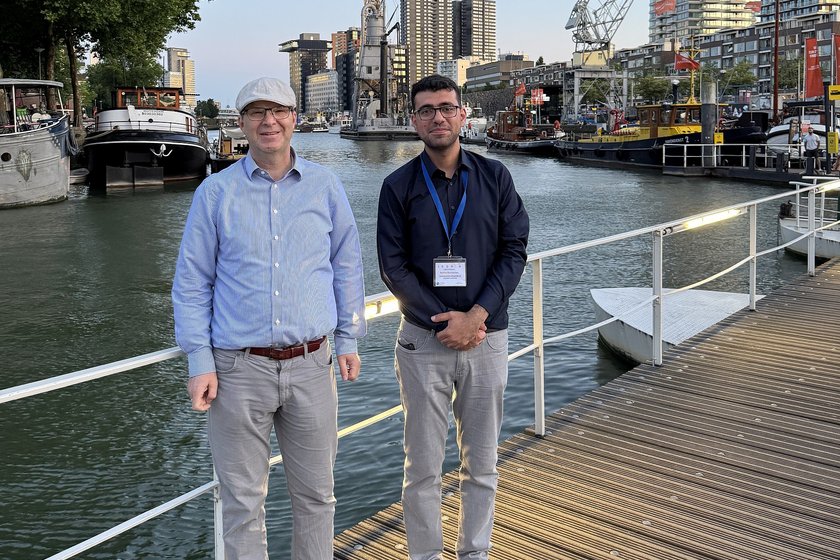 Prof. Dr. Sebastian Ullrich und Borhan Rastighalati in Rotterdam auf der International Conference on Research in Advertising