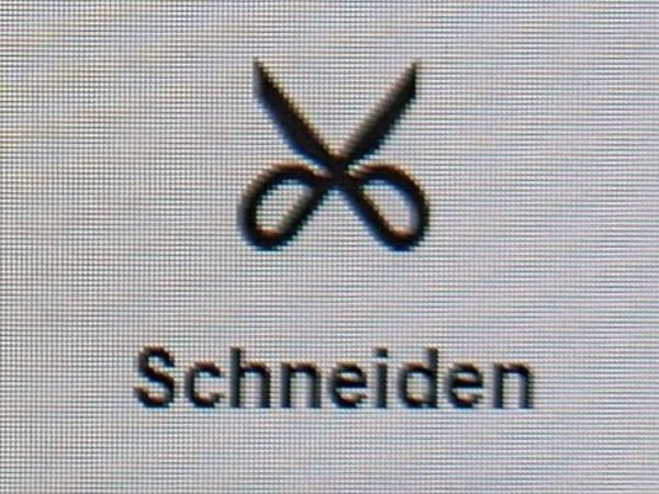 Foto: Schaltfläche "Schneiden"