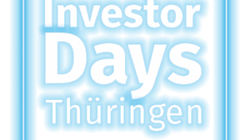Textlogo: Investor Days Thüringen. The Digital Edition. Playing Changes.