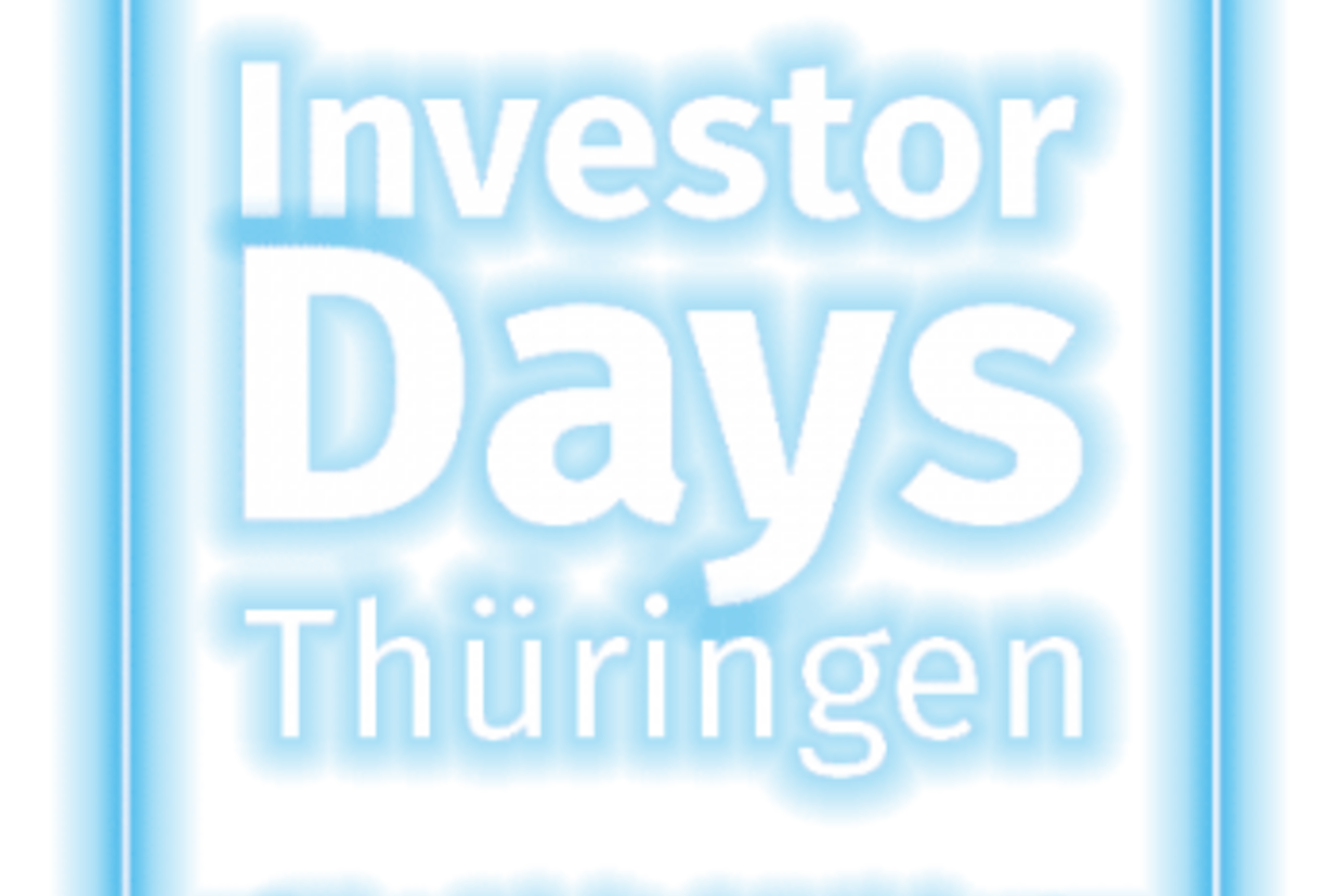 Textlogo: Investor Days Thüringen. The Digital Edition. Playing Changes.