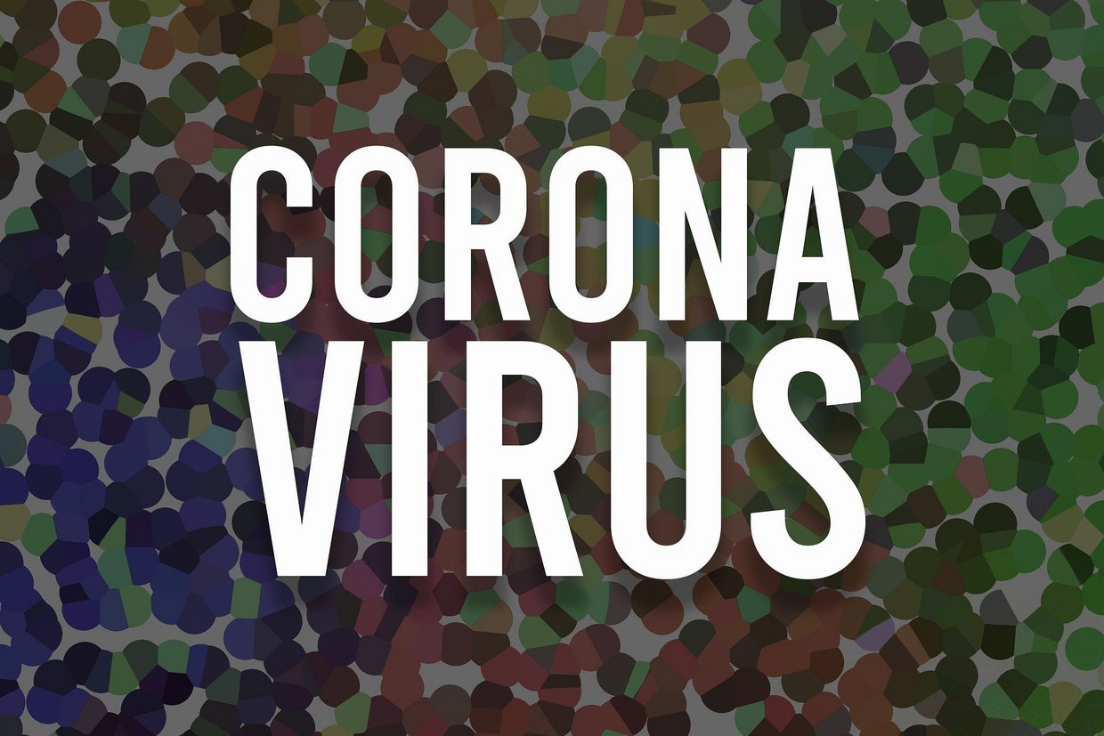 Coronavirus Schriftzug