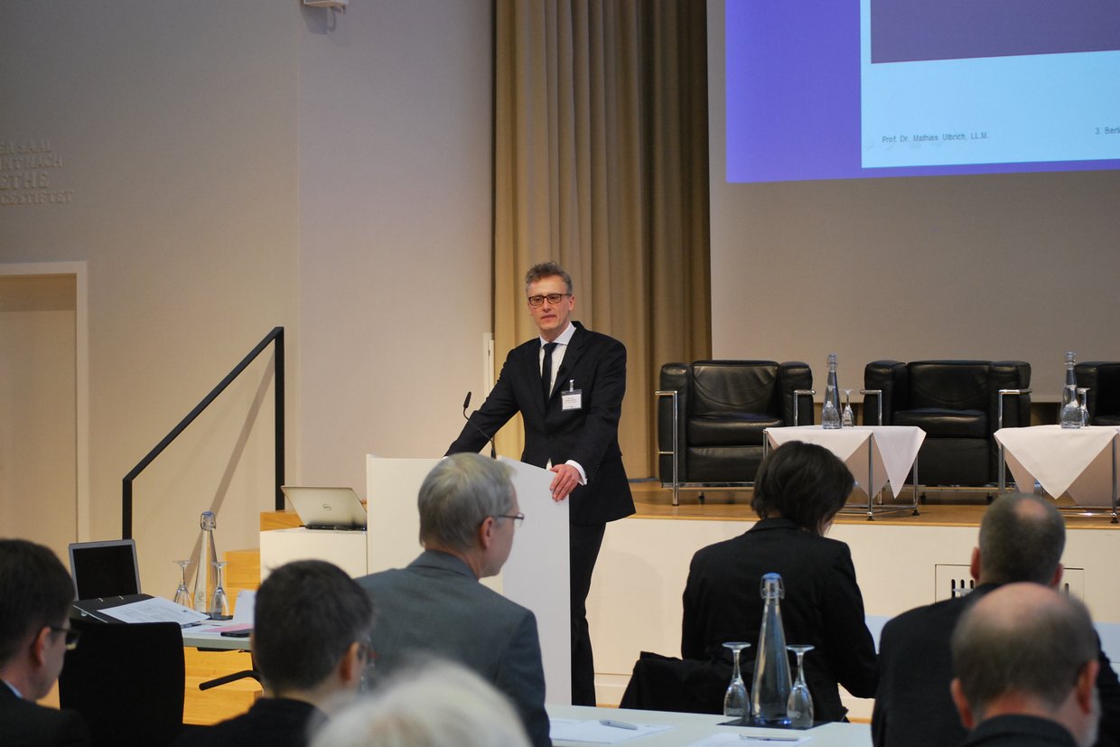 Prof. Mathias Ulbrich bei der Tagung „3. Berliner bAV-Auftakt“ im Jahr 2018