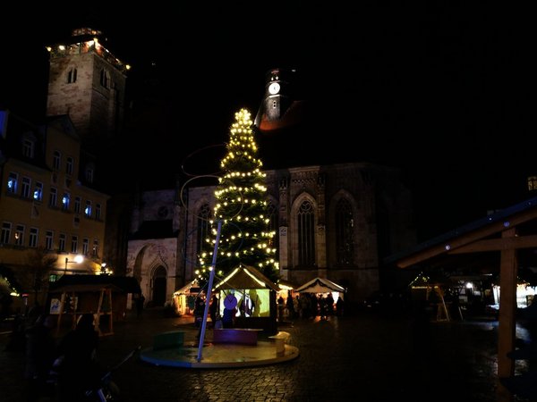 Participants at Christmas market 