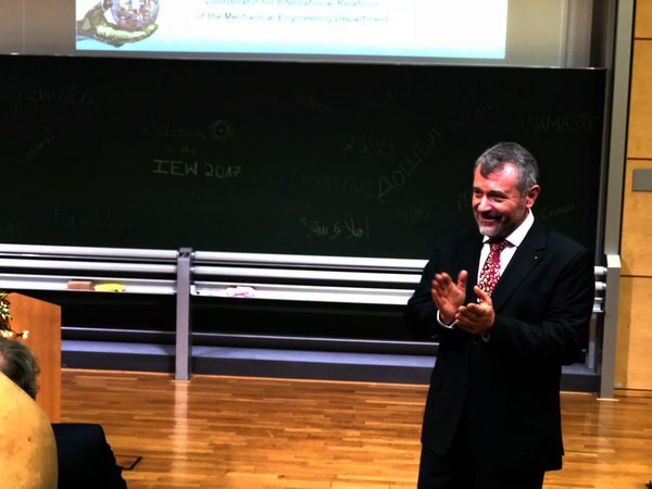 Professor Kolev gives speech