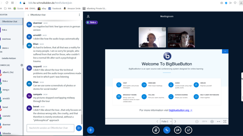 Teilnehmer des Webinars
