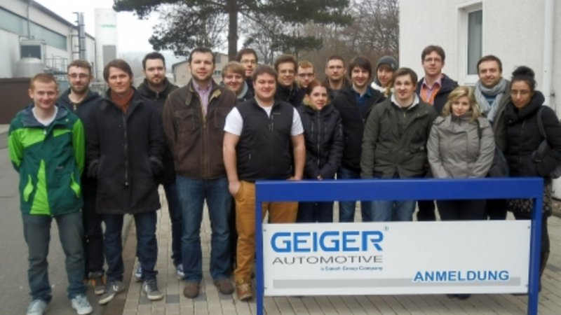 Exkursion zur GEIGER Automotive GmbH in Tambach-Dietharz