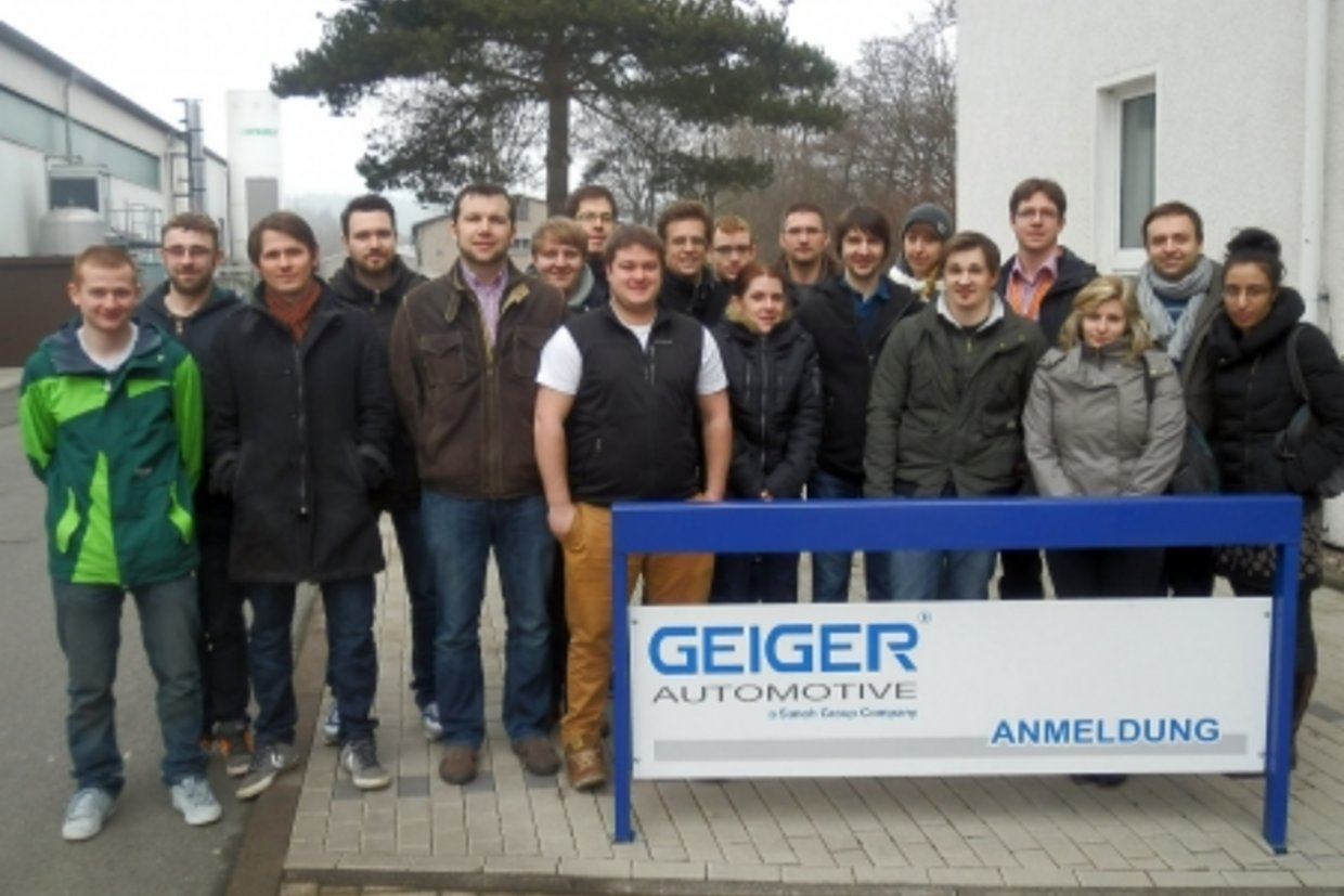 Exkursion zur GEIGER Automotive GmbH in Tambach-Dietharz