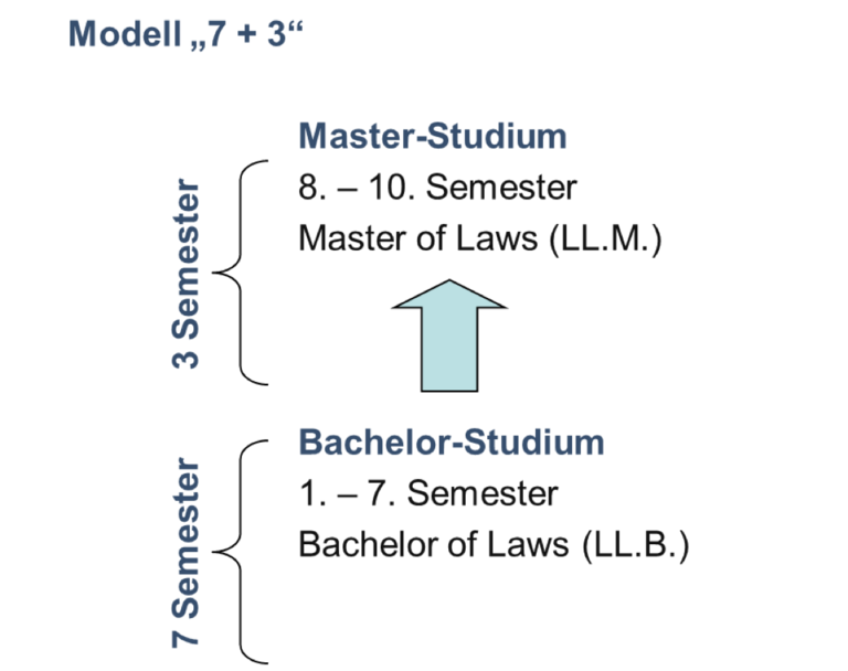 Aufbau des Wirtschftsrechtsstudiums