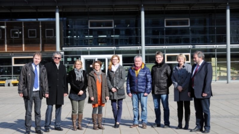Gruppenbild OTH und Mitarbeiter der FH Schmalkalden