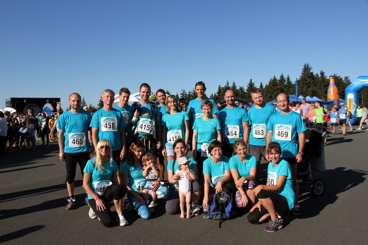 Gruppenbild Thüringer-Wald-Firmenlauf