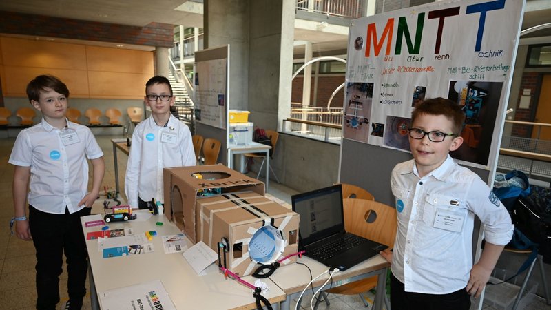 Eric, Vince und Louis von der Regelschule in Floh 