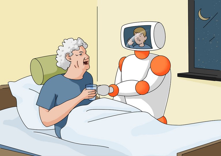 Pflegerobotik-Comic