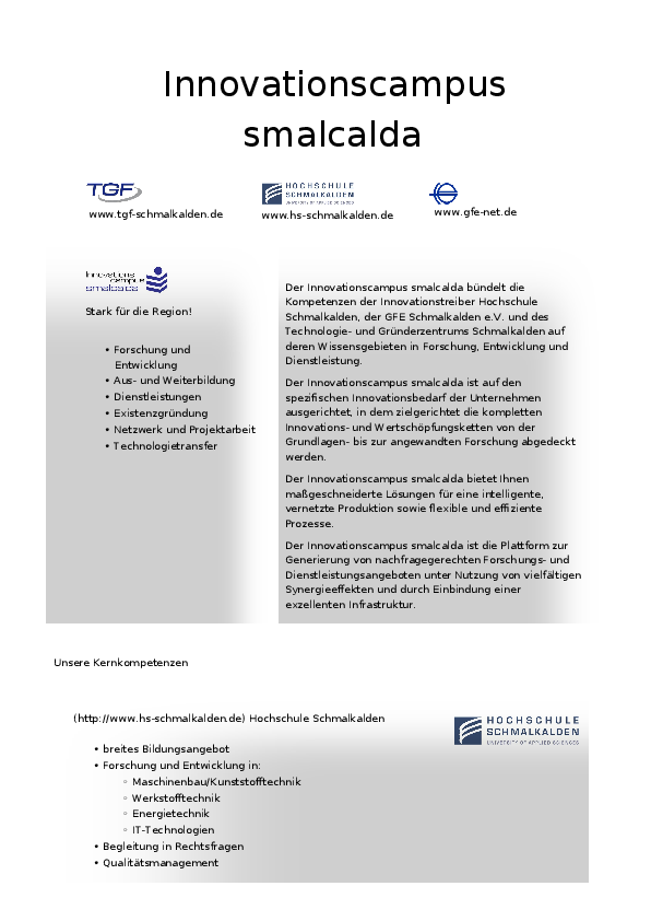 Innovationscampus smalcalda