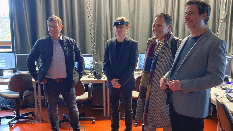 Im VR-Labor der Fakultät Informatik