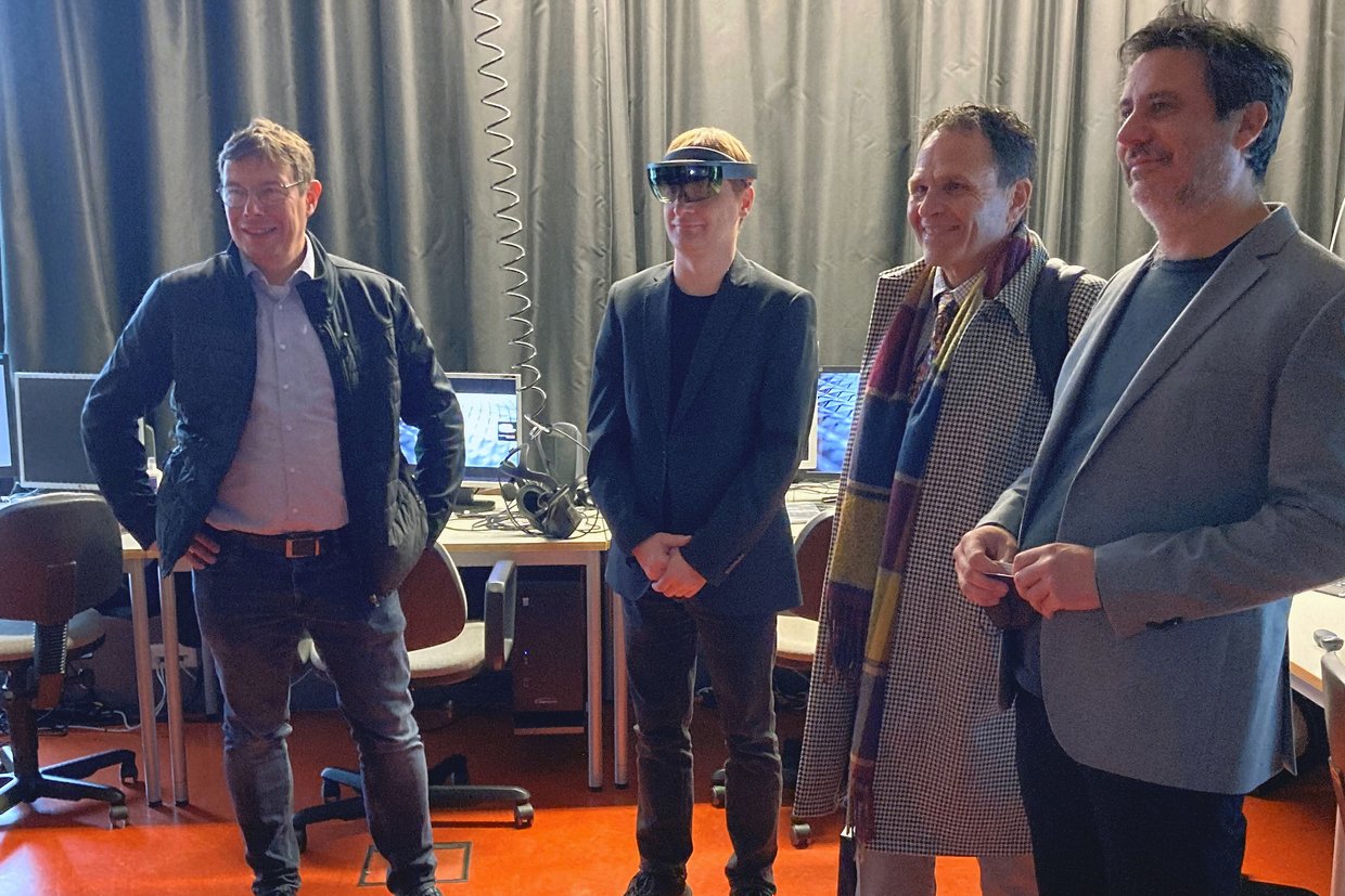 Im VR-Labor der Fakultät Informatik