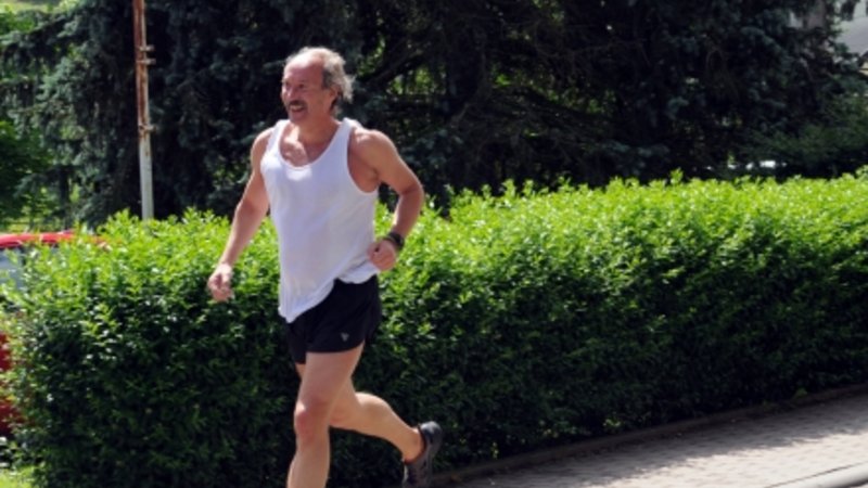 Prof. Dr. Robert Richert beim Triathlon