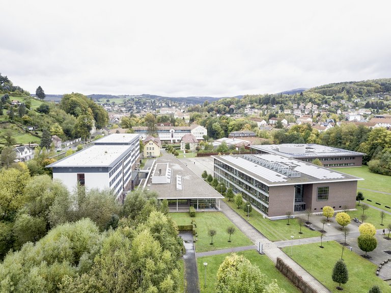 Luftaufnahme des Hochschulgeländes