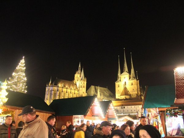 Participants at Christmas market 