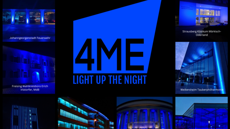 Collage der Kampagne in blau
