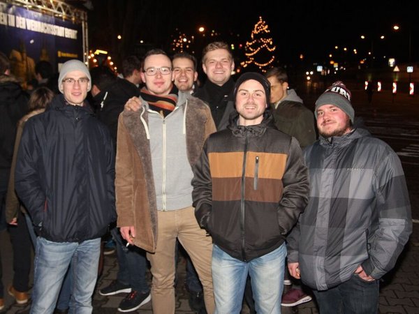 Participants at Christmas market 