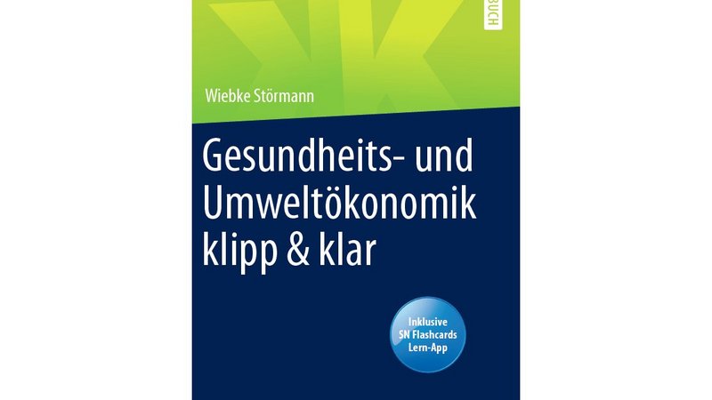 Blaues Cover des Buches Gesundheits- und Umweltökonomik Klipp und Klar ohne Bild oder Grafik