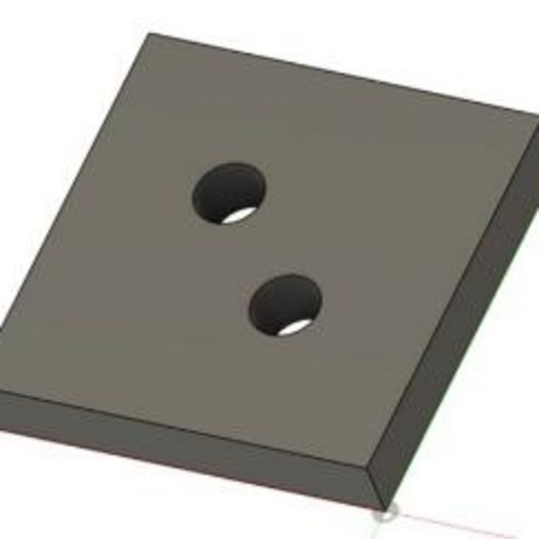 Digitales Modell einer zu erstellenden Struktur und daneben das 3-dimensionale Druckergebnis als Oberflächenprofil