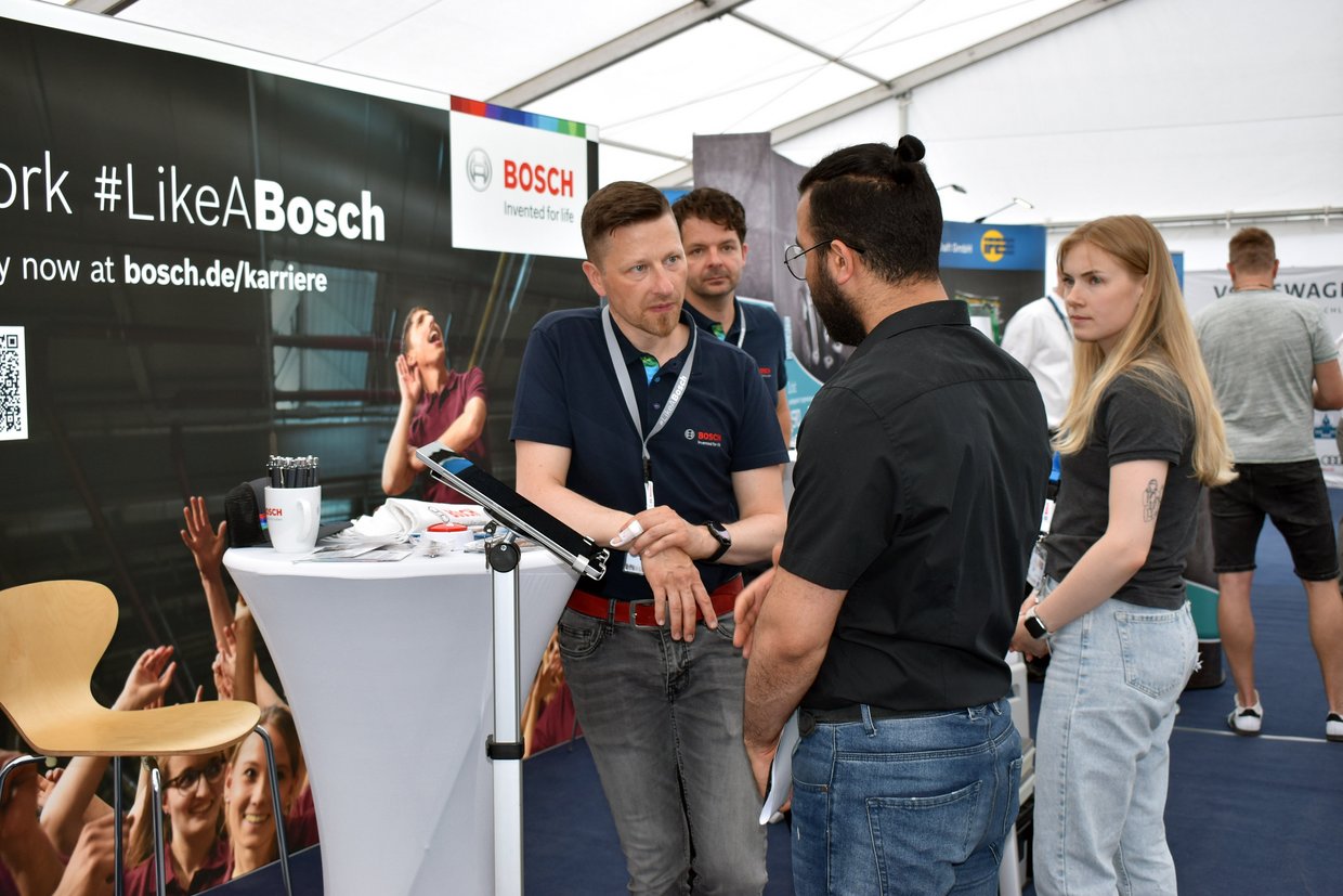 Stand der Firma Bosch zur Karrieremesse