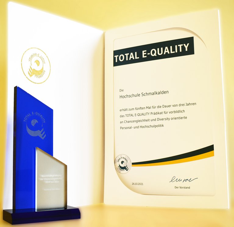 TOTAL E-QUALITY-Urkunde TOTAL E-QUALITY-Urkunde