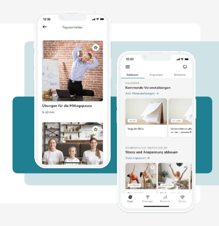 App Darstellung Smartphone