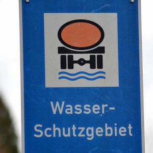 Wasserschutzgebiet - Schild