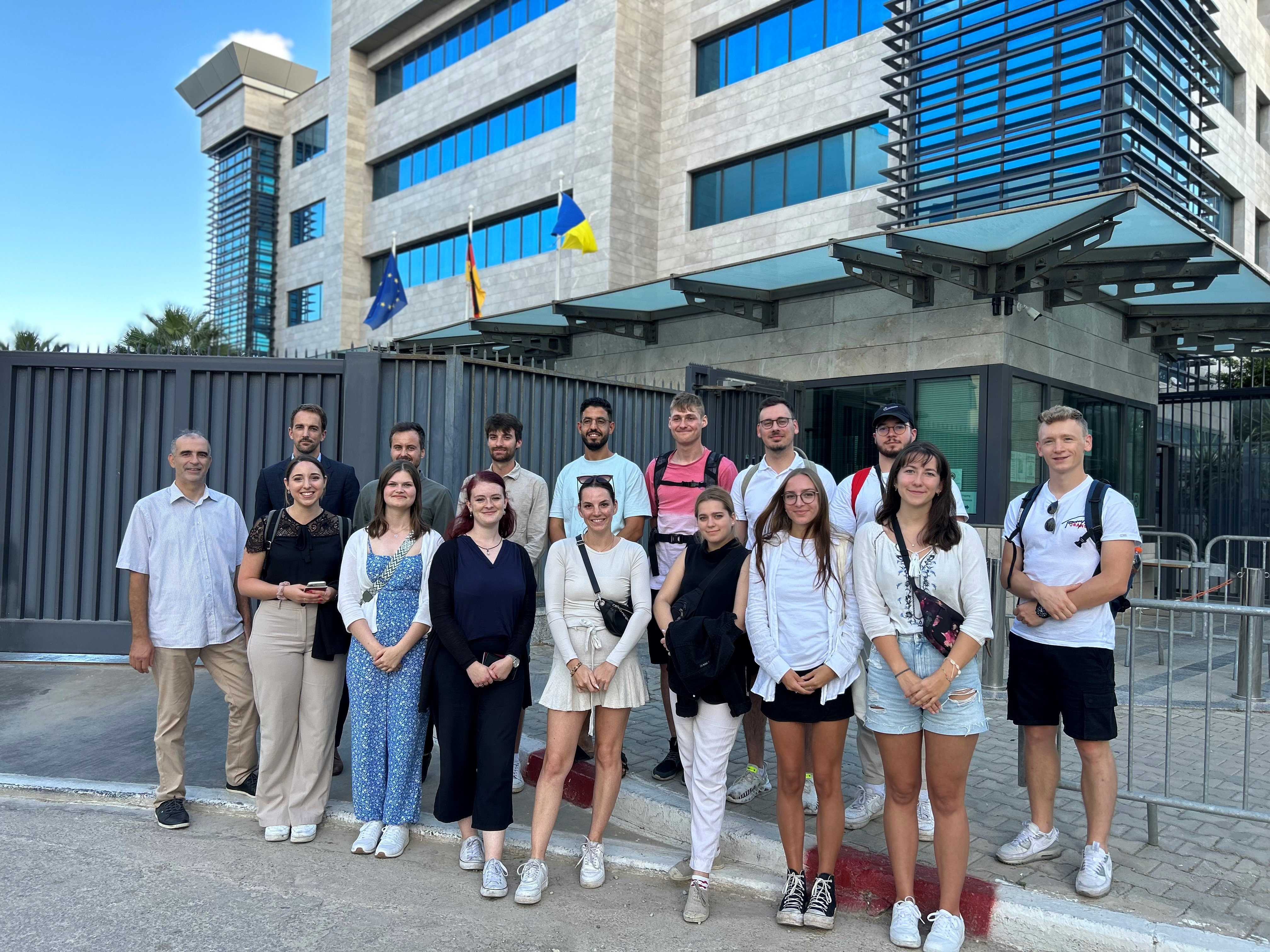 Schmalkalder Studierende zu Besuch bei der Deutschen Botschaft in Tunis, Tunesien
